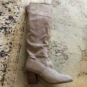 Jessica Simpson Ebvy Slouchy OTK Suede Boots 9.5